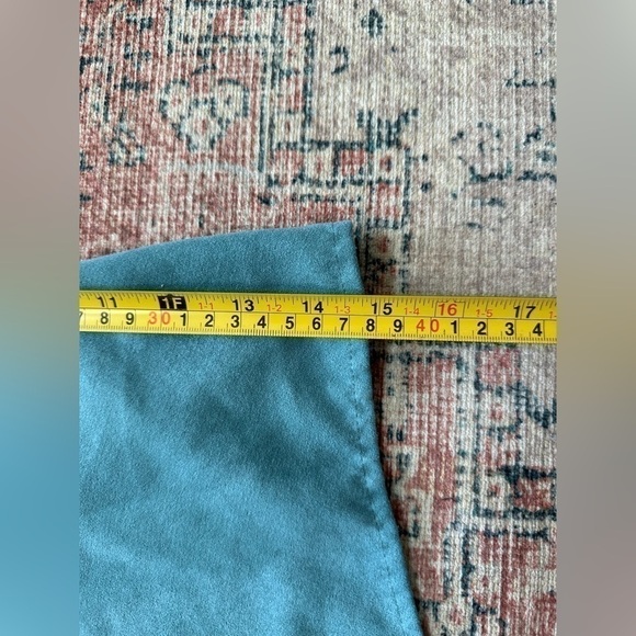 3 for $15 Avenue Embroidered Turquoise Suede Button Down/Size 18/20 - Picture 7 of 10